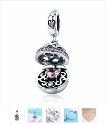 Talisman din argint Pandora's Box pink