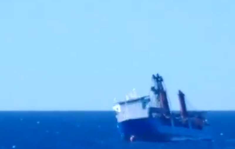 O navă rusească s-a scufundat în Marea Mediterană. Fusese folosită pentru evacuarea bazelor rusești din Siria