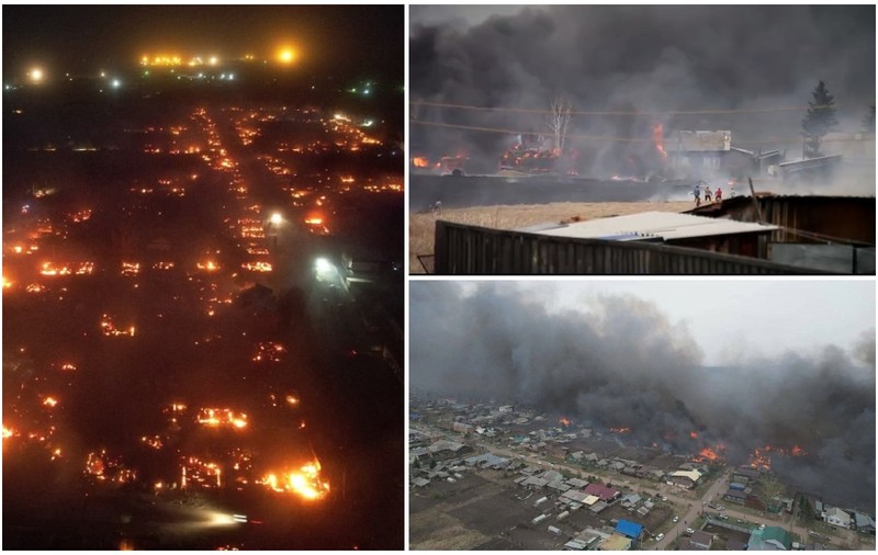 VIDEO| Iadul pe pământ în Rusia, 16 sate cuprinse de flăcări, unul a ars complet. Șapte morți și zeci de răniți