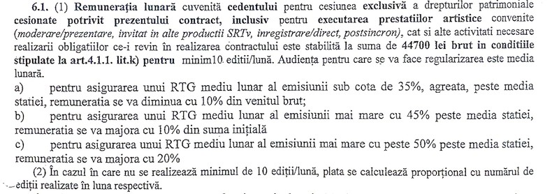 Extras din contractul jurnalistului Ionuț Cristache