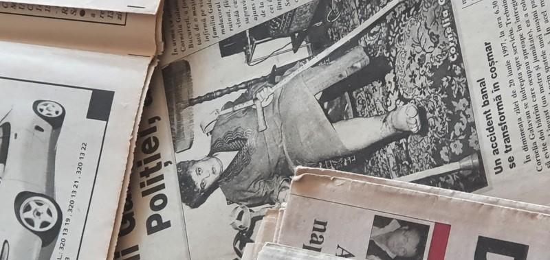 Decupaj dintr-un ziar în care a fost relatat cazul Corneliei Galavan