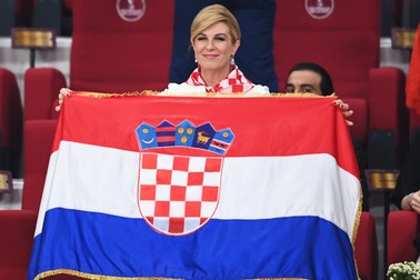 Președinta croată Kolinda Grabar-Kitarovici, suporter special pentru Modric și compania