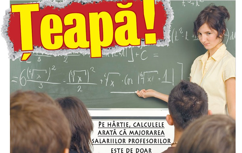 Profesorii au luat ţeapă