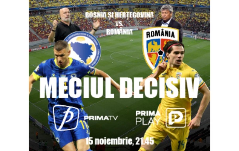Un singur glas, o singură țară: Hai România, la Mondial! Susține și tu Naționala! Mesajul tău ajunge la “tricolori”. Bosnia - România, LIVE pe Prima TV. Câștigăm împreună!