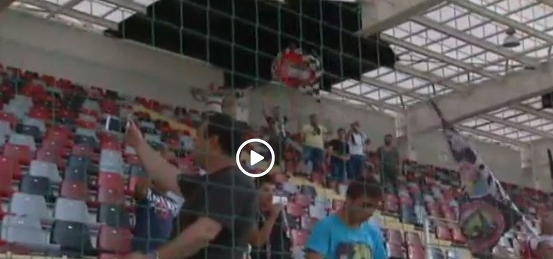 Așa arătau tribunele de la Giurgiu ieri, la prezentarea Supercupei