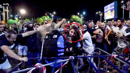Ștefania Nistor a fost rănită în timpul protestelor