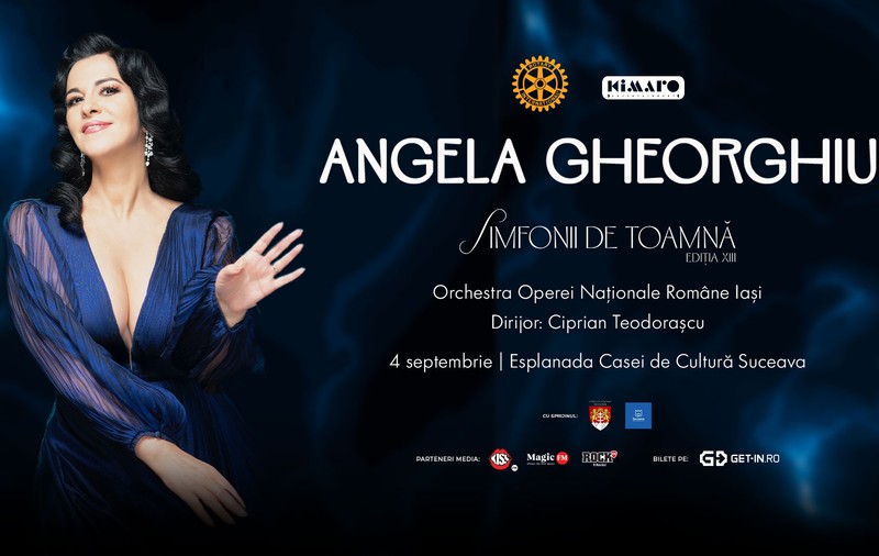 Angela Gheorghiu, pe scena la „Simfonii de Toamnă”: O ediție istorică, la împlinirea a 13 ani de excelență culturală în inima Bucovinei