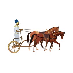 În jurul anului 1500 î.Hr., spițele și-au făcut apariție pe carele de luptă egiptene