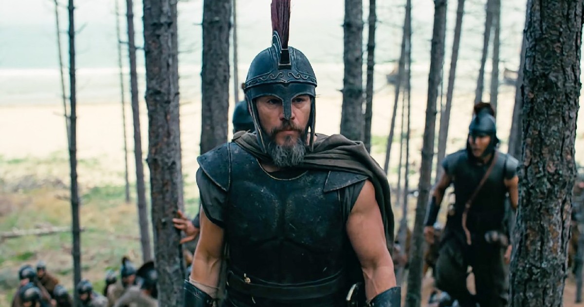 Matt Damon într-o scenă din noul film al (C)Universal Pictures: The Odyssey (2026)