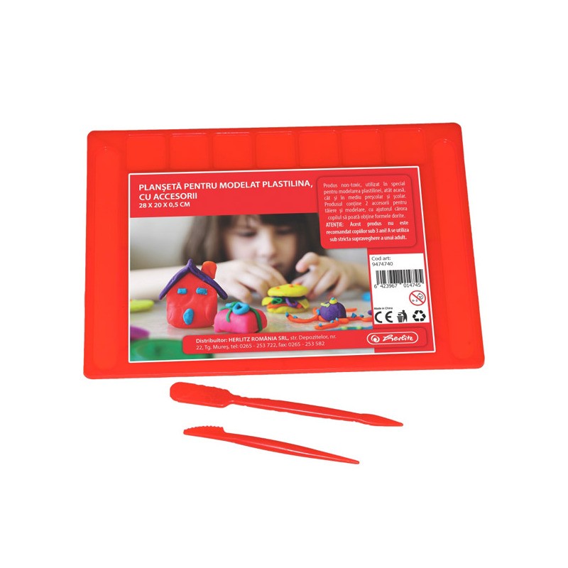 Herlitz Planseta pentru modelat plastilina, realizata din plastic