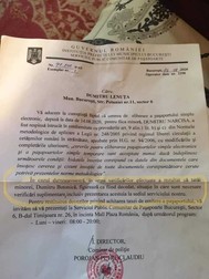 Răspunsul primit de femeie din partea Serviciului Public Comunitar de Paşapoarte din Bucureşti | sursa document Adevărul