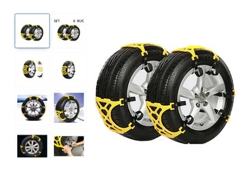 Set 6 lanțuri antiderapante, fașete pentru anvelope autoturisme