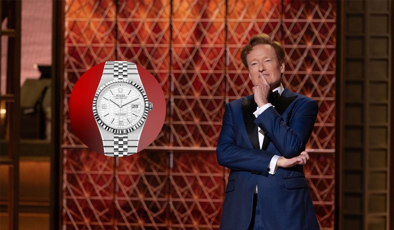 Conan O’Brien a purtat la Gala Premiilor Oscar 2026 un ROlex Land-Dweller. Foto Hepta