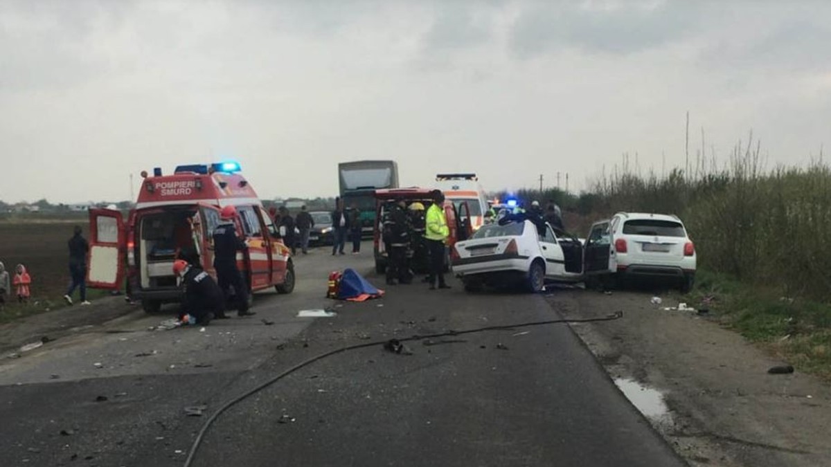 Accident grav în Dâmbovița, provocat de un șofer care se întorcea de la o înmormântare