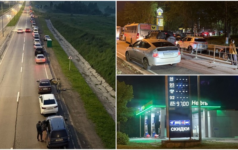Polițiștii păzesc nonstop benzinăriile și nu-i lasă pe șoferi să umple canistrele, în Rusia