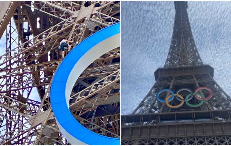 Turnul Eiffel, evacuat după ce un bărbat a fost văzut când se cățăra pe el, cu câteva ore înainte de ceremonia de închidere a JO