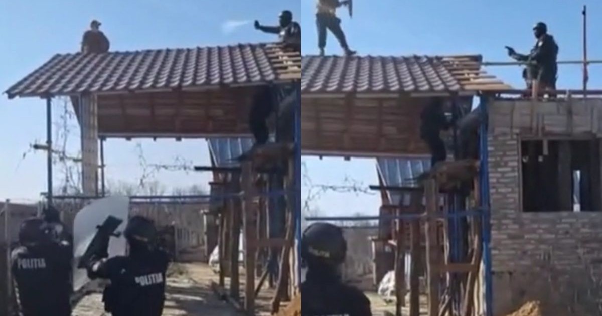 Un bărbat înarmat cu pietre și cu o sabie a fost împușcat după ce a atacat polițiștii, în Argeș.