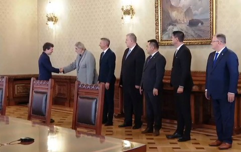 Grupul Minorităților Naționale a ajuns la Palatul Cotroceni. Sursă foto: Libertatea.ro
