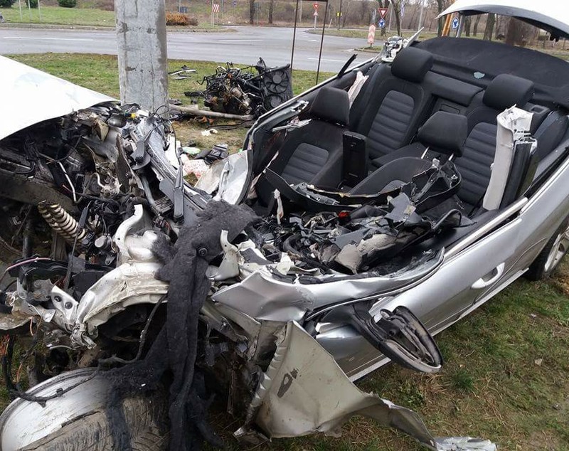 FOTO/ Un polițist de frontieră a murit într-un accident în Oradea. Era tatăl unei fetițe