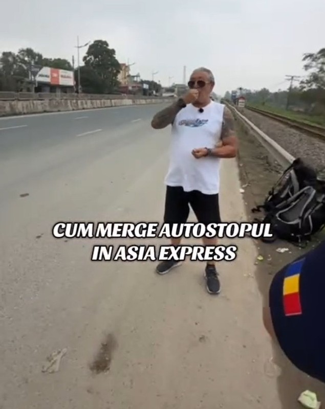 Primele imagini oficiale de la Asia Express 2025. Ce mănâncă Serghei Mizil în timp ce Mara Bănică face autostopul