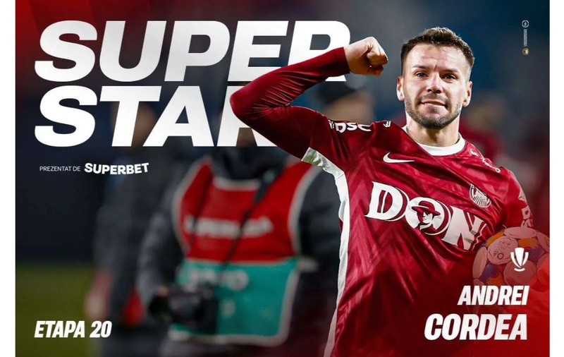A dat primul hat-trick în Superliga și este jucătorul etapei a 20-a