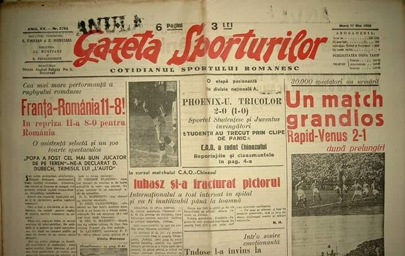 Interviu | 100 de ani de la un bronz istoric luat de România la Olimpiadă. „Înfrângerea cu 8-11 în fața Franței la București a fost considerată, totuși, performanța supremă în perioada interbelică”