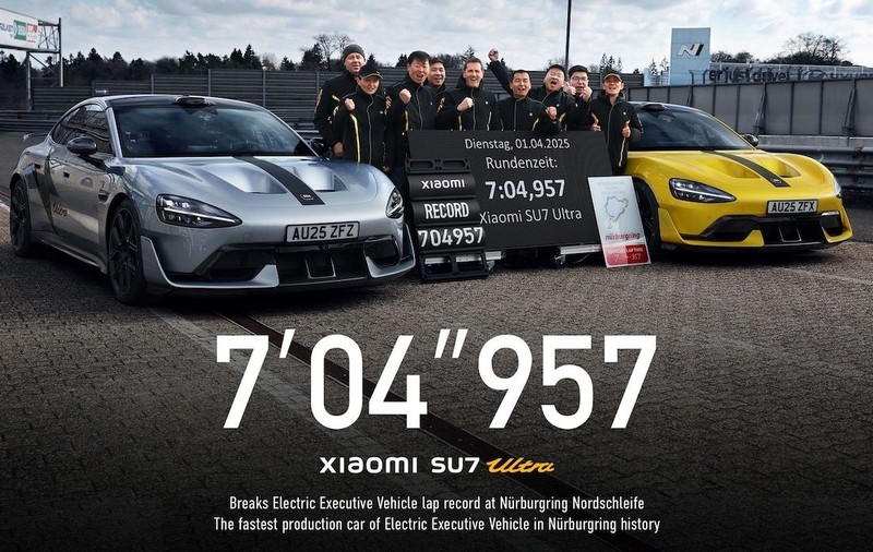 O mașină electrică cu nume de smartphone a obținut un nou record pe celebrul circuit de la Nürburgring