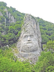 chipul lui decebal clisura dunarii