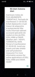 Mesajul Ro-Alert primit de bucureșteni