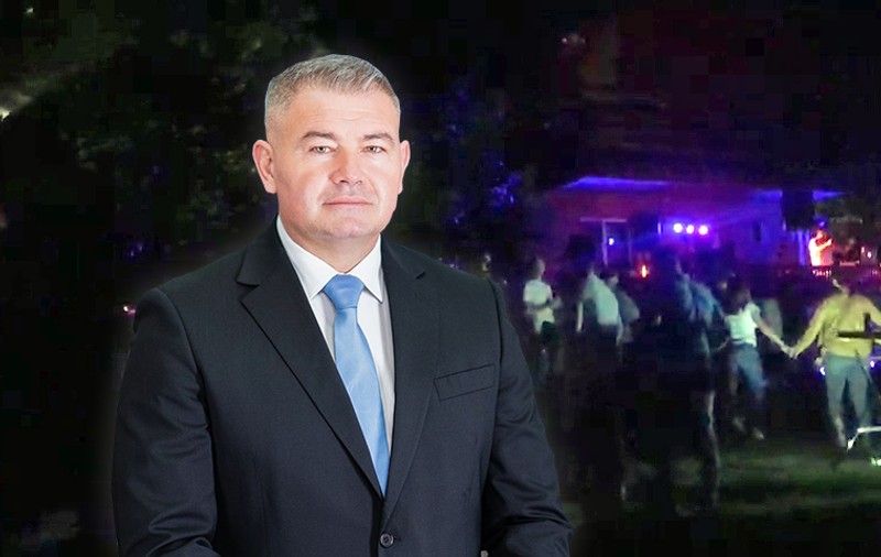 VIDEO | Petrecere cu hore și dedicații pentru un candidat PNL dintr-o comună de lângă Timișoara. Amendat cu 5.000 de lei, politicianul susține că e la mare