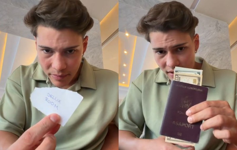 Un român a primit o cameră de lux la un hotel în Egipt după ce a predat la recepție pașaportul cu un bilețel în interior