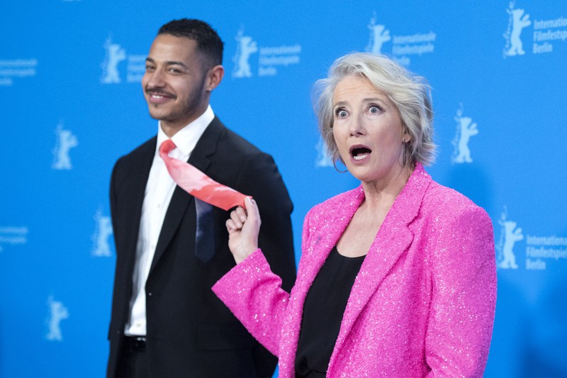 Actorii Daryl McCormack și Emma Thompson la photocall, la Berlinală 2022. Foto: Profimedia