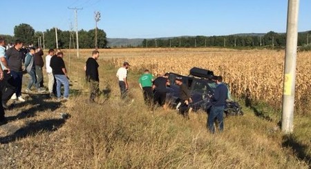 Imagine de la locul accidentului sursă foto: ISU Vrancea
