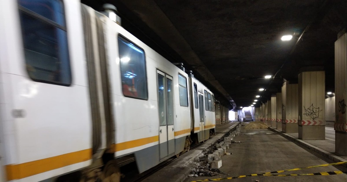 Bucureștenii vor avea o stație de tramvai chiar în Pasajul Piața Victoriei. Directorul STB: "Lucrarea va fi gata în 30 de zile". Foto: Facebook Nicusor Dan
