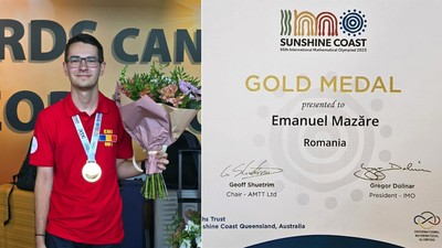 Colaj elev medaliat cu aur la olimpiada