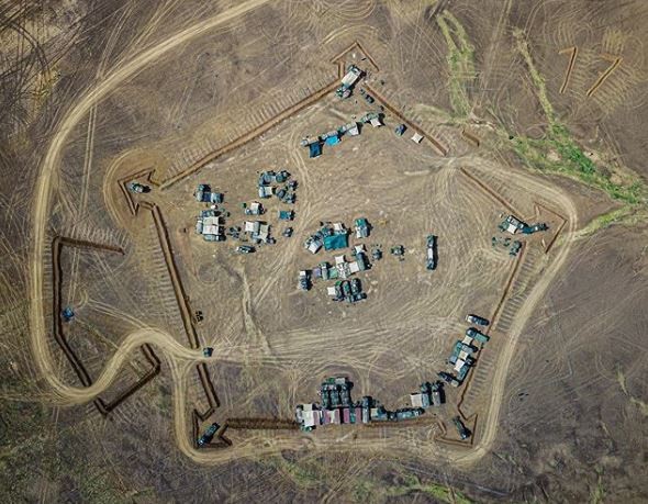 Un fort construit de francezi în Mali lângă orașul Menaka FOTO: Twitter/ @Marsattaqueblog