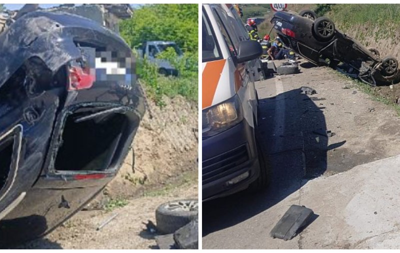 Accident rutier cu 7 victime în comuna Corbița, Vrancea