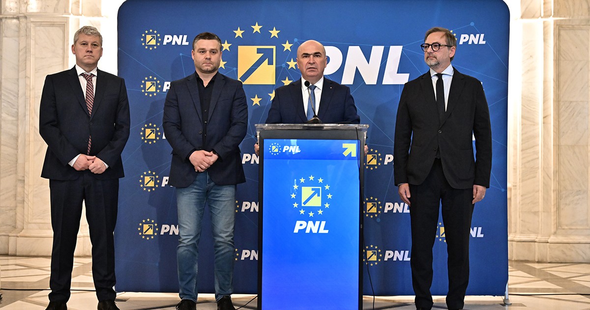 Ilie Bolojan, presedintele PNL, sustine declaratii de presa dupa sedinta Biroului Politic National al PNL, la Palatul Parlamentului