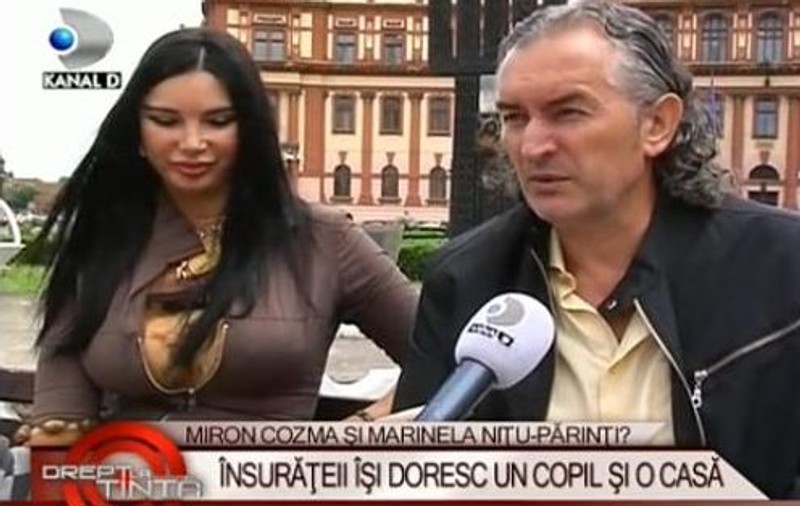 Miron Cozma şi Marinela Niţu vor un bebe