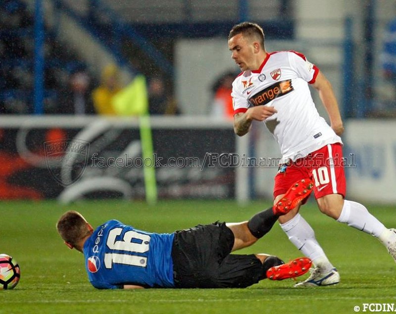 Liga 1, play-off, prima etapă: FC Viitorul - Dinamo Bucureşti 0-0. Reacţia lui Contra / VIDEO