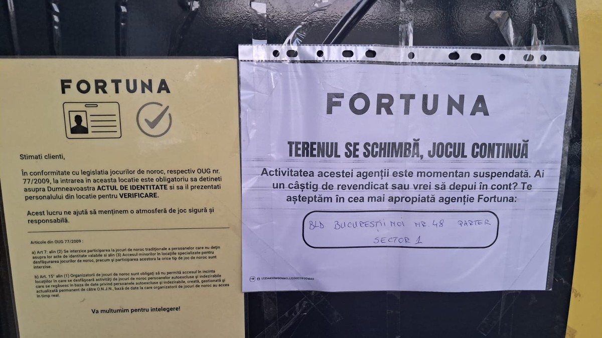 Anunțul despre situația la casa de pariuri Fortuna
