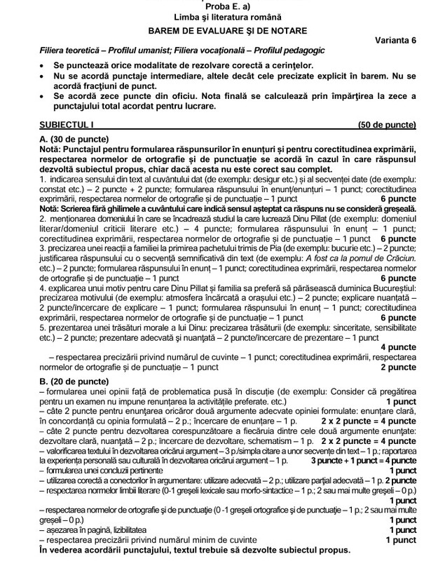 Subiecte Română la BAC 2026 - Bacovia și Arghezi, principalele subiecte de rezolvat. Cum se punctează fiecare cerință