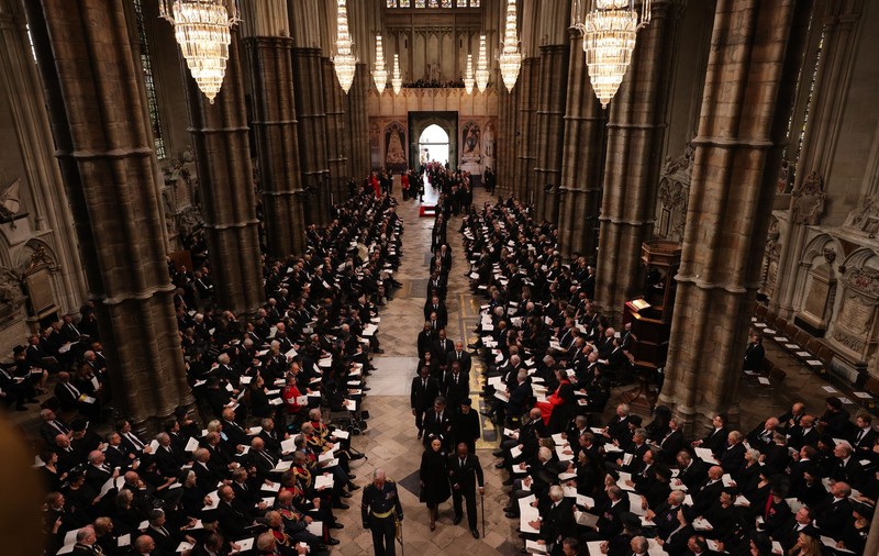 Liderii lumii, în Westminster Abbey. Cine a fost la înmormântarea reginei Elisabeta a II-a