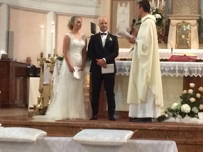 Adriana și Egidio, în ziua nunții lor. Foto: ilgazzettino.it