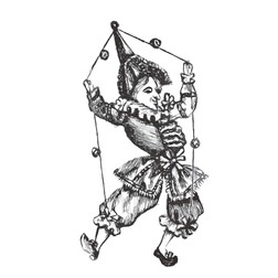 Personajul Polichinelle este cunoscut și sub numele de „Pulcinella”, eroul italian al comediei mascate