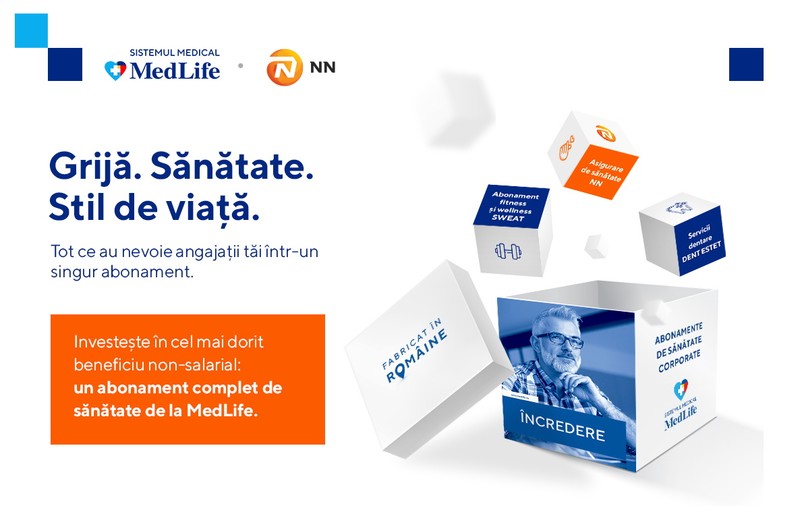 MedLife devine primul operator medical privat ce oferă abonamente medicale cu acoperire 360° - de la servicii de prevenție la asigurări de sănătate, servicii stomatologice și sport