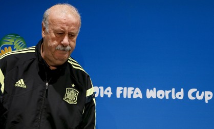 Evoluţia Spaniei l-a pus pe gânduri pe del Bosque FOTO: EPA