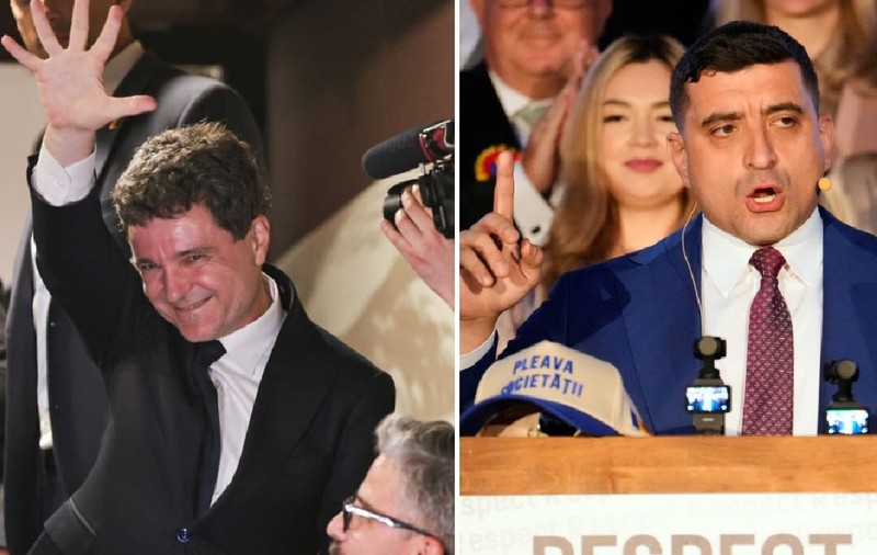 Az exit pollok szerint Nicușor Dan lesz Románia új elnöke. George Simion is győzelmet hirdetett
