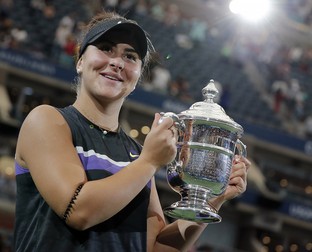 Bianca Andreescu a câștigat US Open, primul său trofeu de Grand Slam. Foto EPA