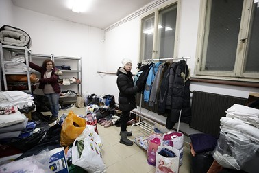 În centru, Elena Hadzhidieva, una dintre coordonatoarele voluntarilor din Bansko.&nbsp;Foto: Dumitru Angelescu / Libertatea